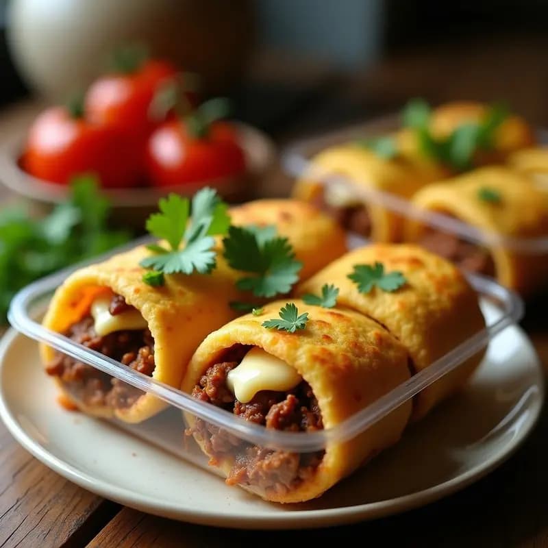 Arepas Rellenas de Carne de Res y Queso Quesadilla: Receta Colombiana para Tupper