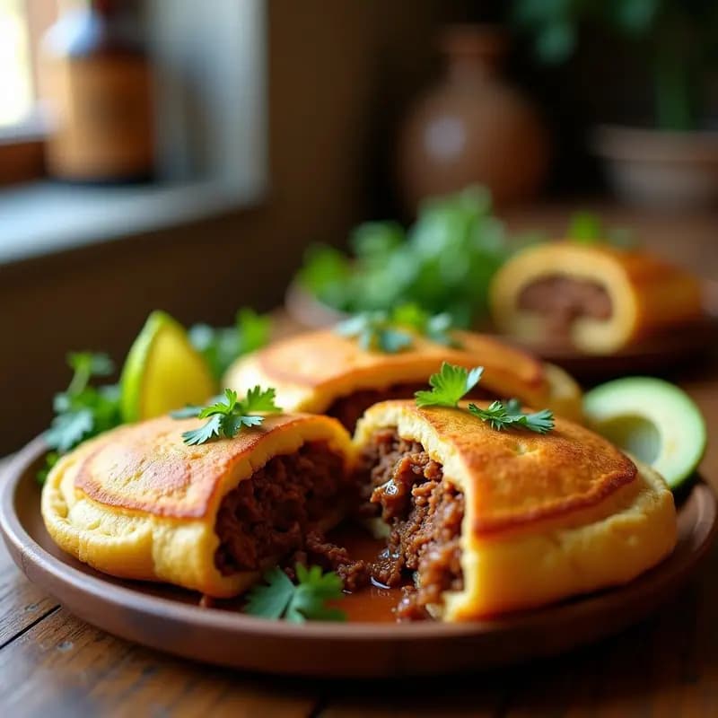 Arepas Rellenas de Carne de Res y Queso de Cabra: Receta Venezuelana en Airfryer