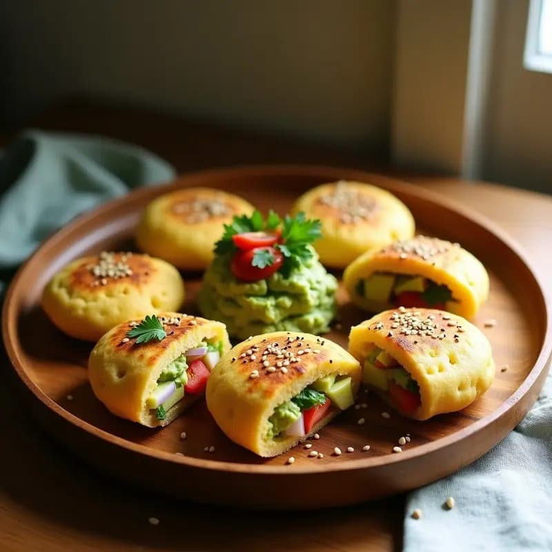 Arepas de Chía y Maíz Rellenas de Guacamole: Receta Venezolana Sin Gluten