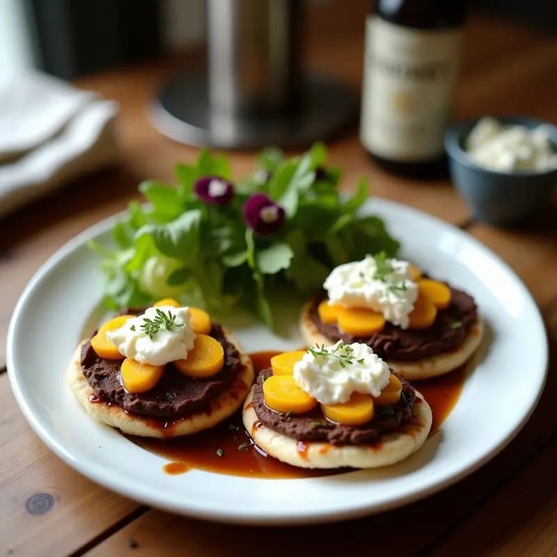Arepas de Chocolom y Queso de Cabra: Postre Venezolano Fusion Dulce-Salado
