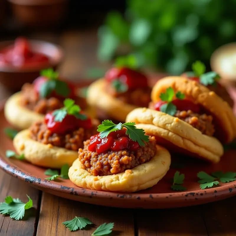 Arepas Colombianas Rellenas de Chorizo Vegano y Hogao: Receta Sin Gluten