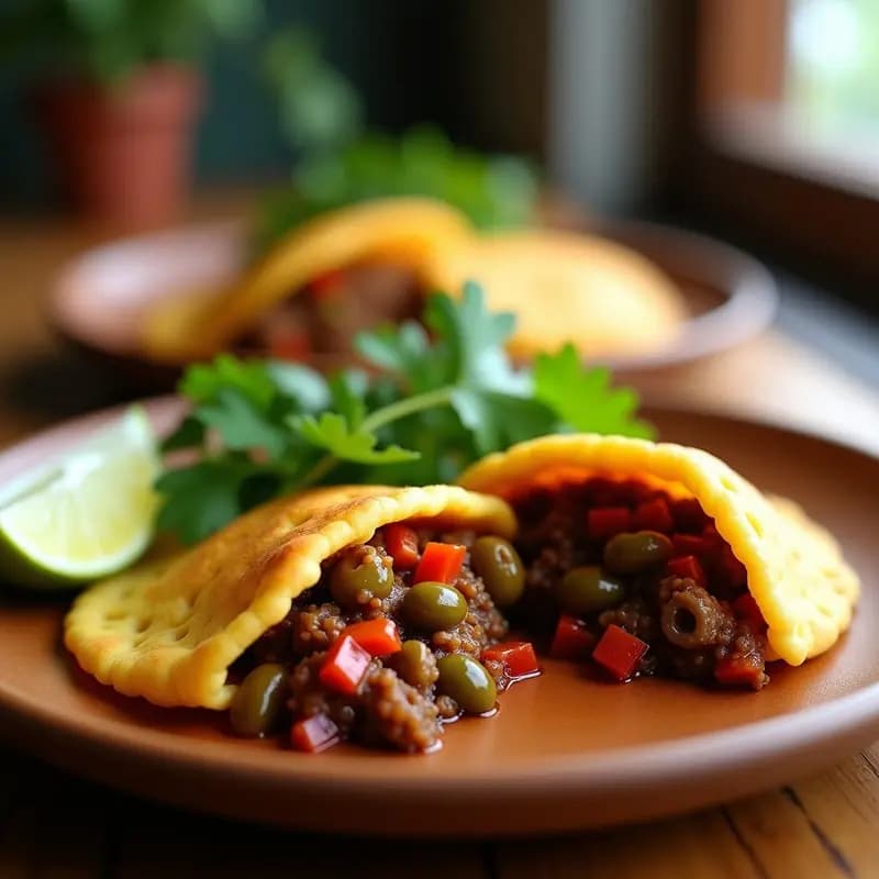 Arepas Colombianas de Ñame Rellenas de Picadillo de Jackfruit: Receta Sin Gluten y Vegana