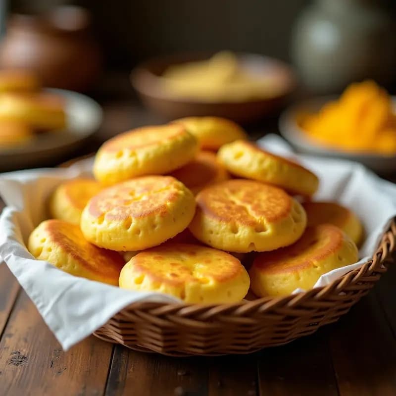 Arepas Colombianas de Queso y Maíz Amarillo: Receta Crujiente en Airfryer