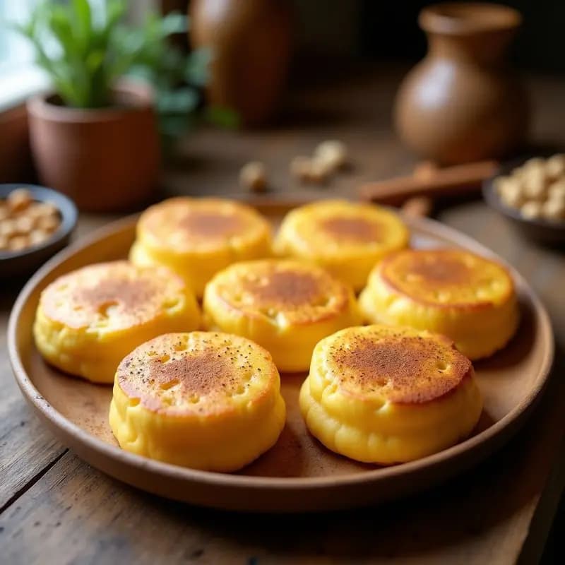 Arepas dulces de Maíz Amarillo con Queso de Anacardos: Postre Colombiano Keto
