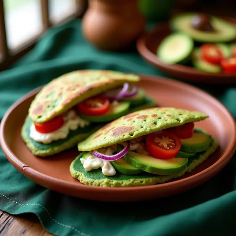 Arepas de Arthrospira (Espirulina) y Queso Vegano: Receta Venezolana Alta en Proteínas