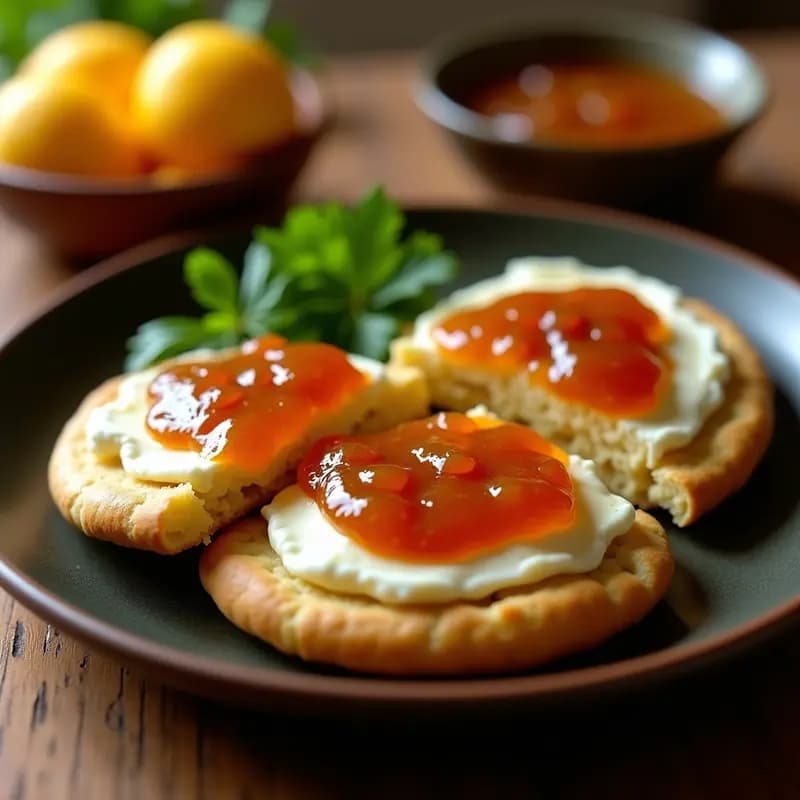 Arepas de Forsaje con Queso de Cabra y Mermelada de Guayaba: Receta Venezolana Gourmet