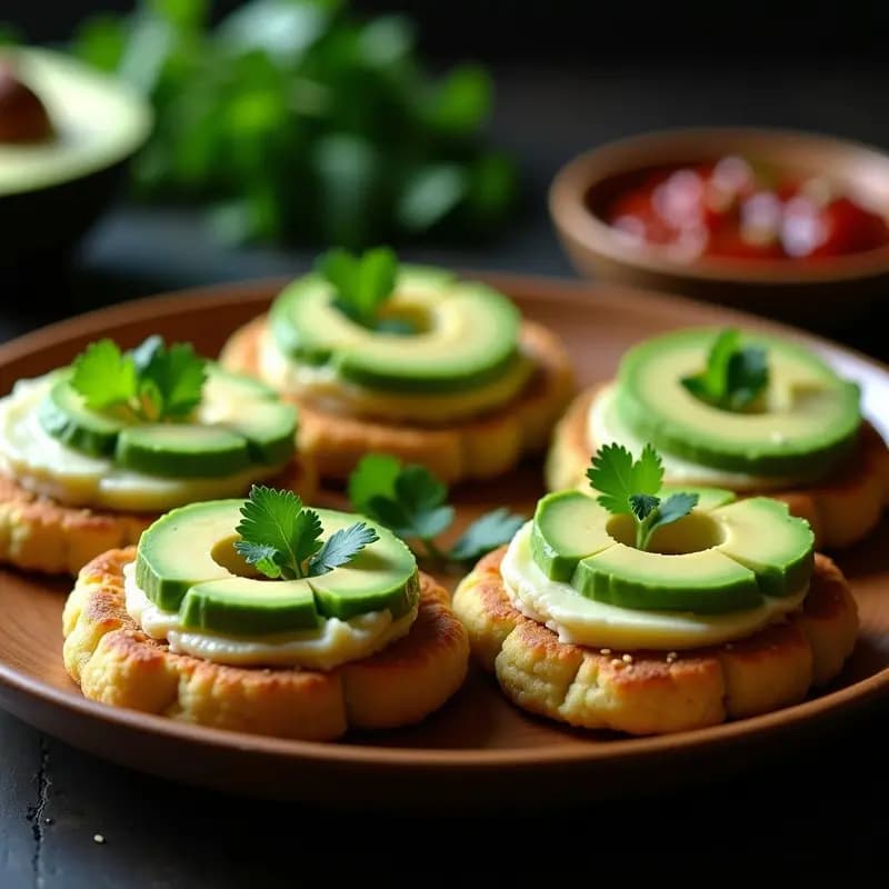 Arepas de Garbanzo y Espinacas con Avocado: Receta Colombiana Vegana Sin Horno