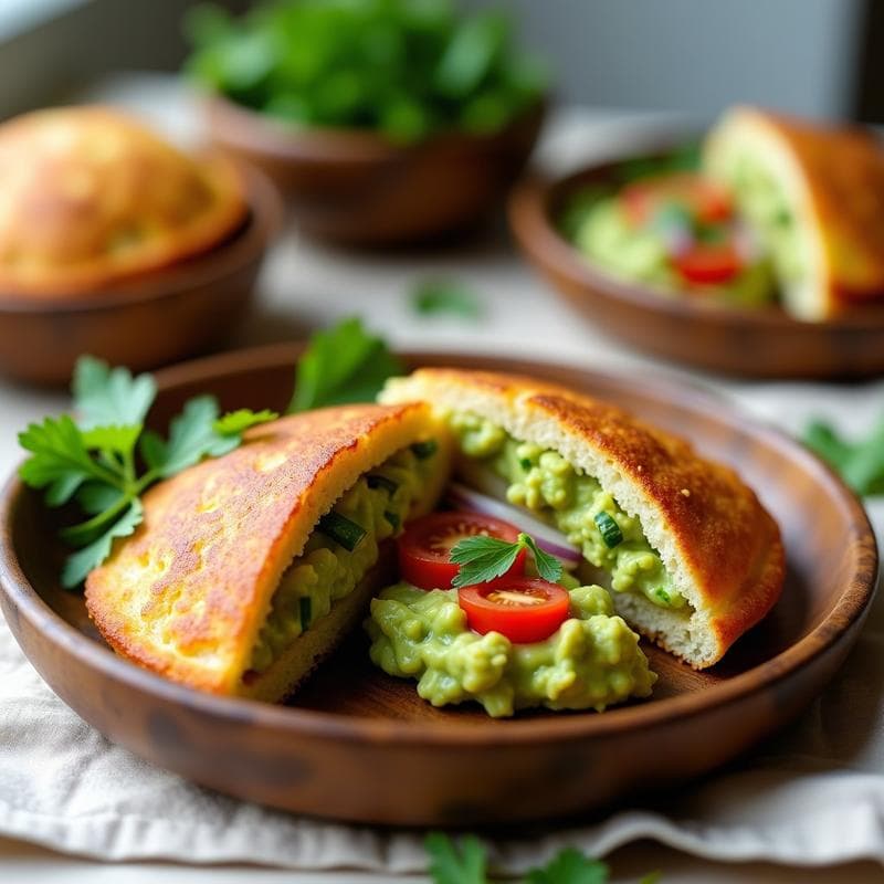 Arepas de Harina de Almendra Rellenas de Guacamole: Receta Vegana y Keto