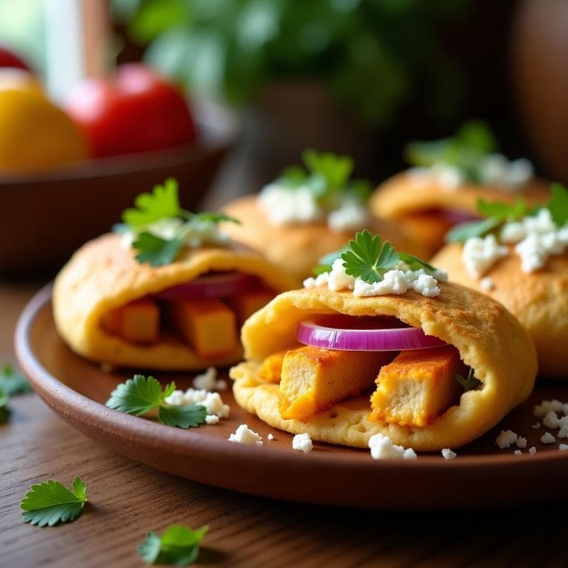 Arepas de Harina de Almendra Rellenas de Pollo al Ají Amarillo: Receta Venezolana Sin Gluten