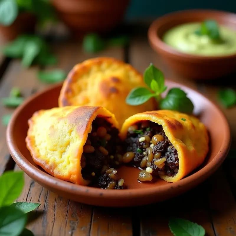Arepas de Harina de Yuca Rellenas de Huitlacoche: Receta Mexicana Gourmet