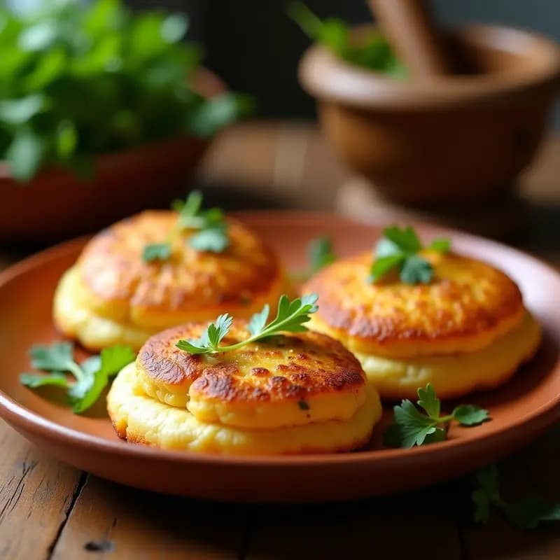 Arepas de Harina de Yucca con Queso de Cabra: Receta Colombiana Sin Gluten y Crujiente