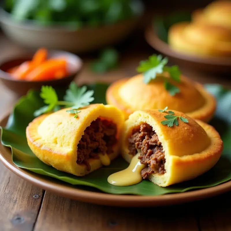 Arepas Rellenas de Carimañola y Queso de Anacardos: Receta Venezolana-Colombiana Fusion en Airfryer