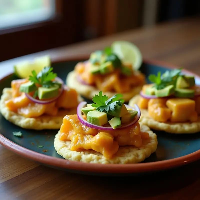 Arepas de Maíz Azul Rellenas de Pescado al Ají: Receta Venezolana en Airfryer