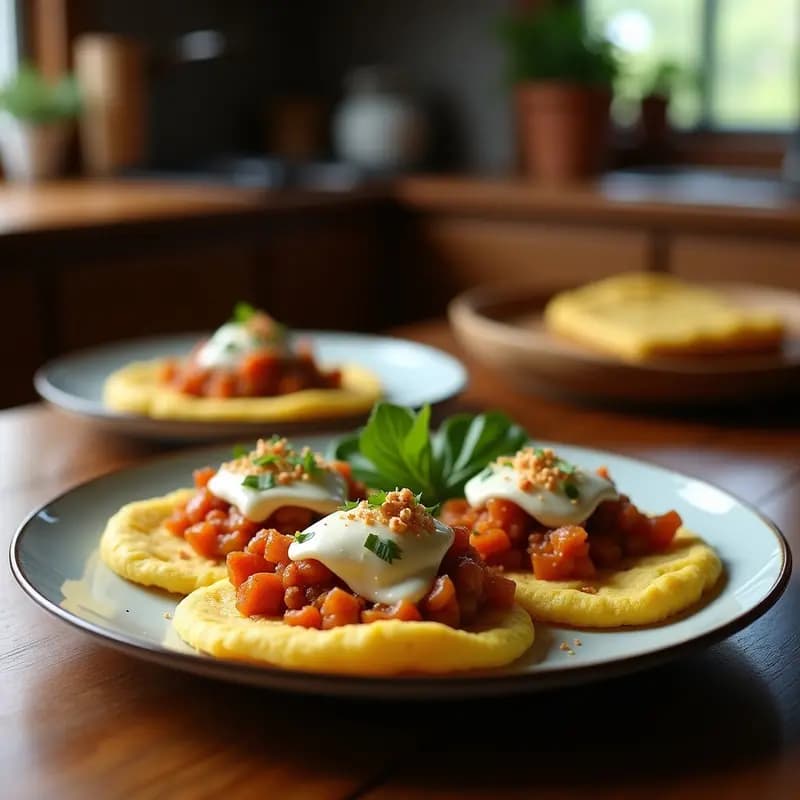 Arepas de Maíz Azul con Pollo Desmenuzado: Receta Venezolana Alta en Proteína