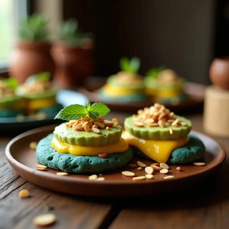 Arepas de Maíz Azul Rellenas de Pudín de Aguacate y Maracuyá: Receta Venezolana Dulce-Salada