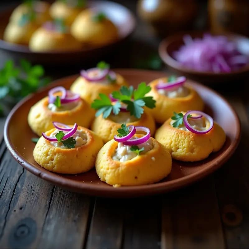 Arepas de Maíz Azul Rellenas de Queso de Castañas: Receta Colombiana Sin Lactosa