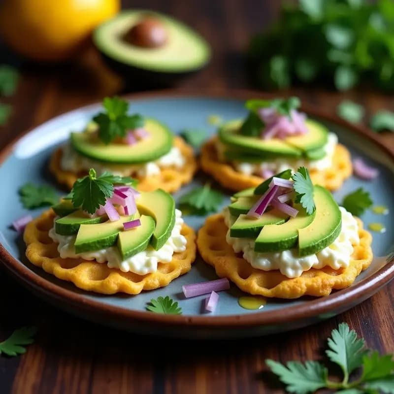 Arepas de Maíz Azul con Queso Vegano y Aguacate: Receta Colombiana Sin Gluten y Crujiente
