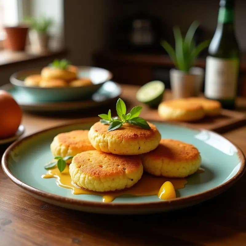 Arepas de Maíz Blanco Rellenas de Pavo y Arándanos: Receta Colombiana Navideña