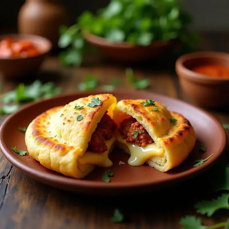 Arepas de Maíz Blanco Rellenas de Queso y Chicharrón: Receta Colombiana en Comal