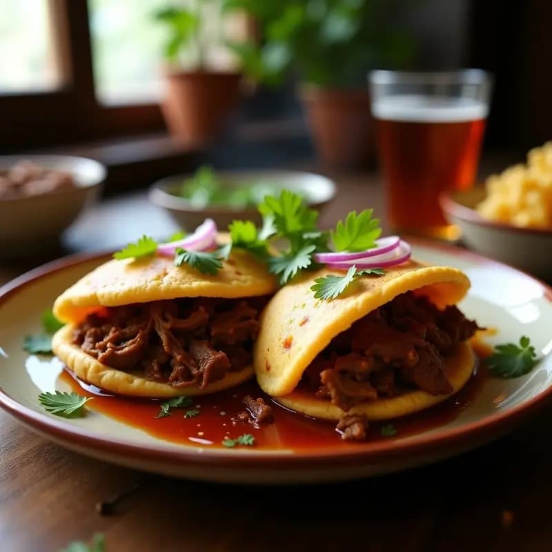 Arepas de Ñame Rellenas de Carne Desmenuzada: Receta Venezolana Sin Harina de Maíz