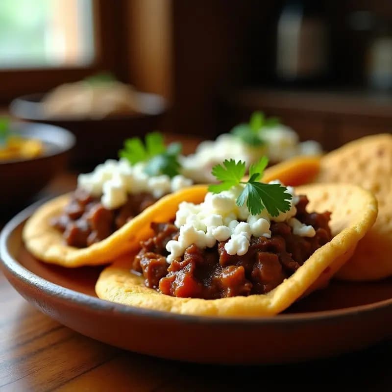 Arepas de Ñame con Relleno de Carne Mechada y Queso Guayanés: Desayuno Venezolano Alternativo