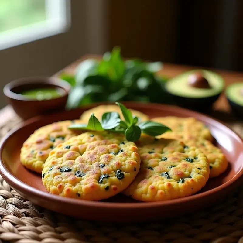 Arepas Venezuelanas de Ñame y Espinacas: Receta Sin Harina y Alta en Hierro
