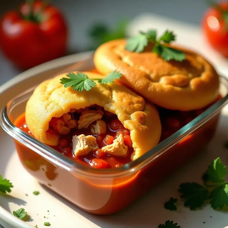 Arepas de Ñame Rellenas de Pollo Guisado: Receta Colombiana Sin Gluten para Tupper