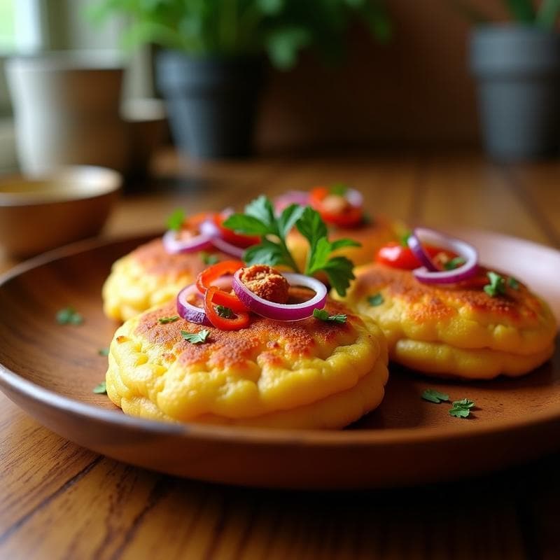 Arepas de Ñame Rellenas de Pollo Desmenuzado y Ají: Receta Colombiana en Airfryer