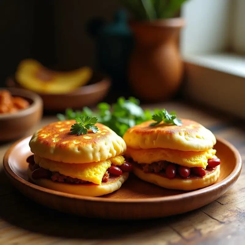 Arepas Rellenas de Pabello Paisa: Receta Colombiana de Desayuno Contundente