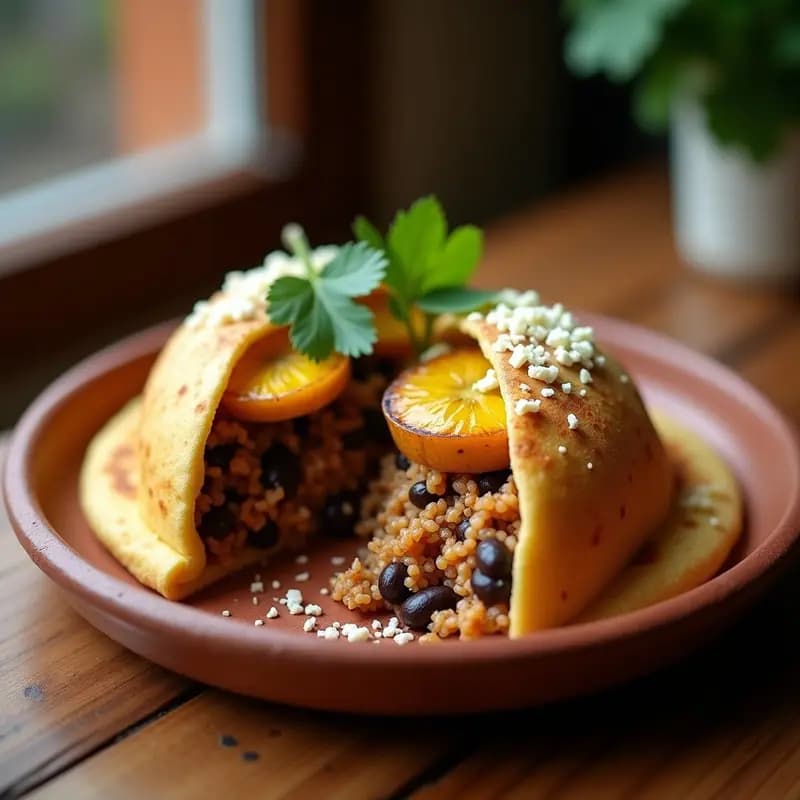 Arepas Rellenas de Pabellové Vegano: Receta Colombiana con Jackfruit y Plátano Maduro