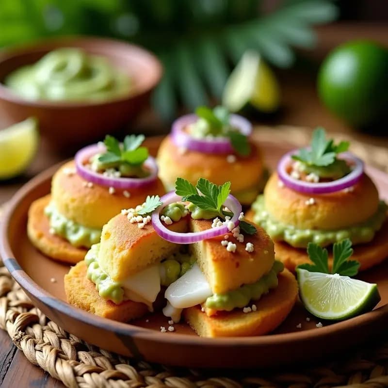 Arepas Rellenas de Pablito Pescado y Salsa Verde: Receta Colombiana de Costa en Airfryer