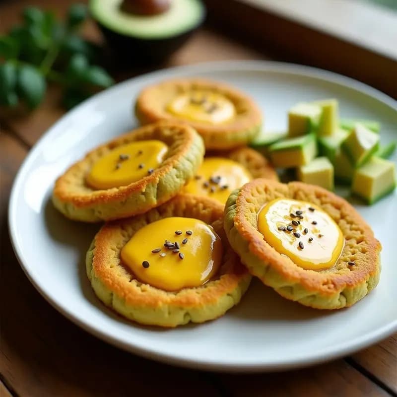 Arepas de Plátano Macho y Queso de Cúrcuma: Receta Colombiana Vegana en Airfryer