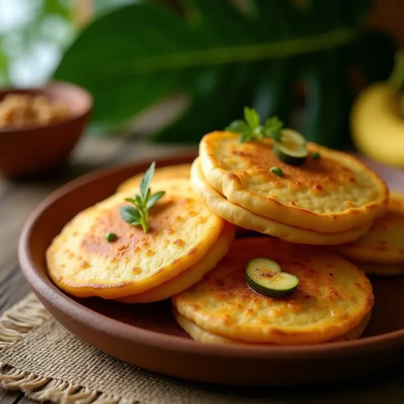 Arepas de Plátano Maduro y Queso de Anacardo: Receta Venezolana Vegana y Dulce
