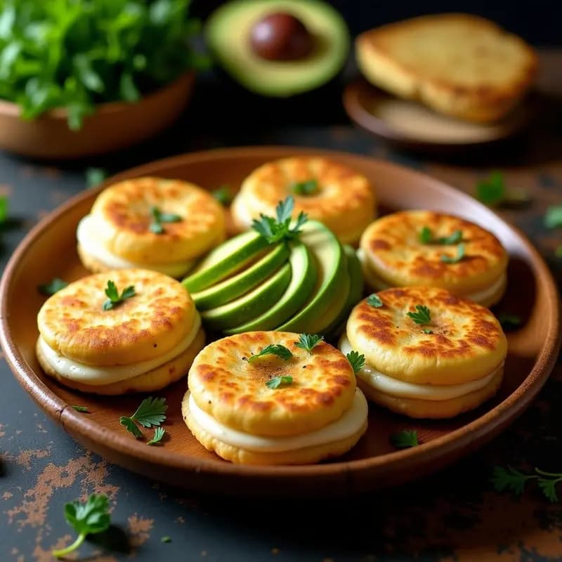 Arepas de Plátano Verde y Queso de Castañas: Receta Venezolana Sin Lácteos en Airfryer