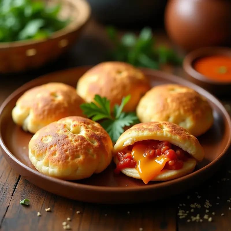 Arepas Rellenas de Pollo Guisado y Queso Mozzarella: Receta Colombiana en Airfryer