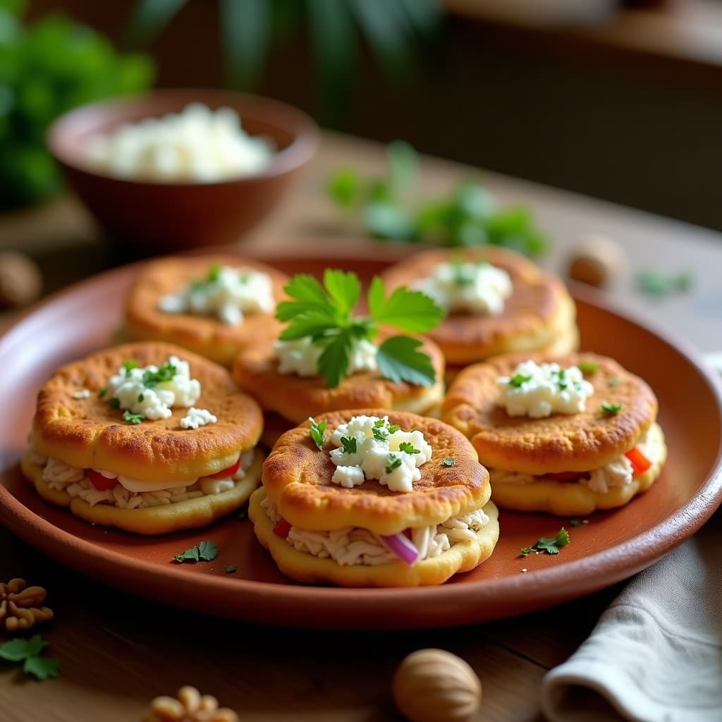 Arepas Rellenas de Pollo y Queso de Cabra: Receta Venezola en Airfryer con Toque Gourmet