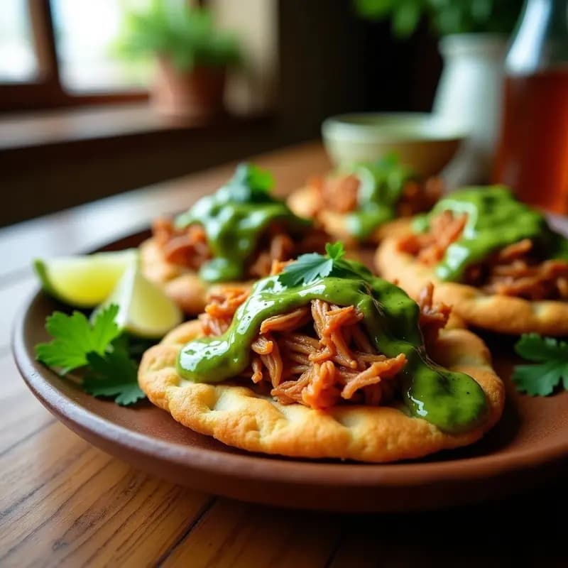 Arepas Rellenas de Pulled Jackfruit con Chimichurri: Receta Venezolana Vegana en Airfryer