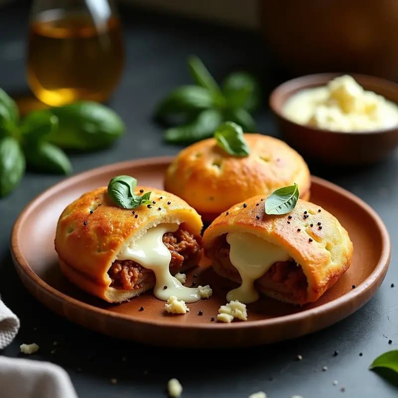 Arepas Rellenas de Pulled Pork y Queso Gorgonzola: Fusión Colombiana-Italiana en Airfryer