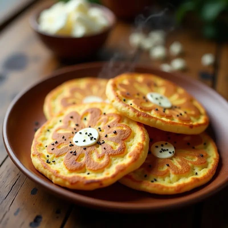 Arepas Venezolanas de Queso Blanco y Semillas de Chía: Desayuno Alto en Proteína