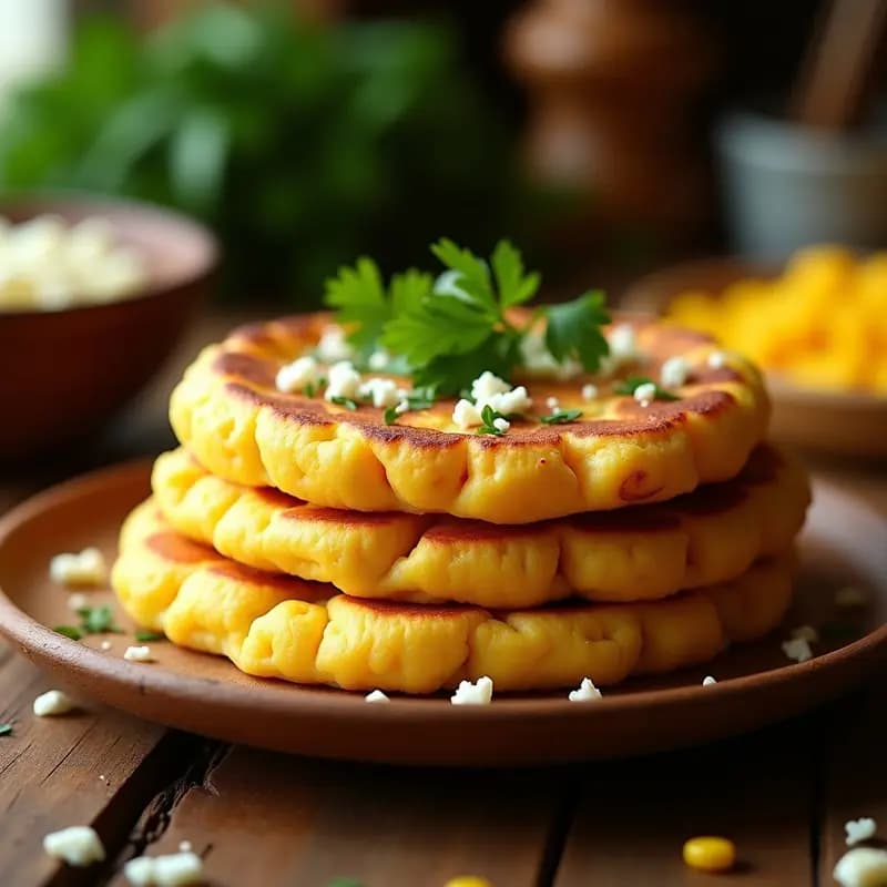Arepas de Queso Blanco y Maíz Dulce: Receta Colombiana para Desayunar o Cenar