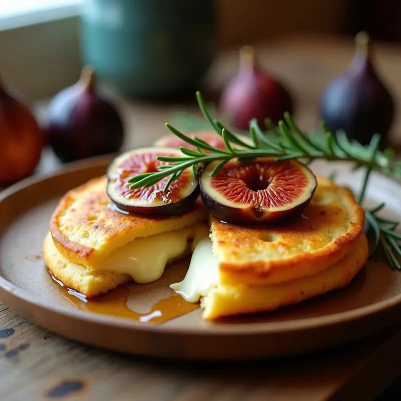 Arepas Rellenas de Queso de Búfala y Higos Caramelizados: Receta Colombiana Gourmet