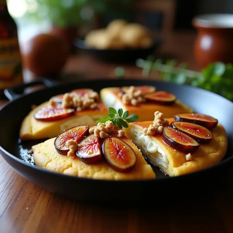 Arepas de Queso de Cabra y Higo: Entrante Venezolano Gourmet en Sartén
