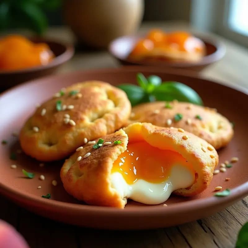 Arepas Rellena de Queso de Cabra y Mermelada de Durazno: Receta Colombiana en Airfryer