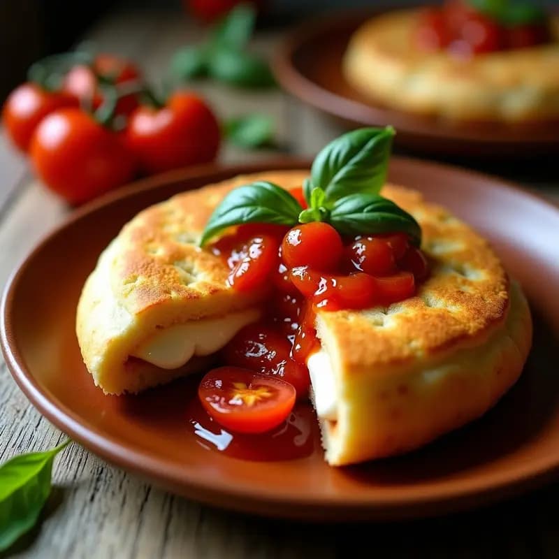 Arepas Rellenas de Queso de Cabra y Mermelada de Tomate: Desayuno Venezolano Dulce-Salado