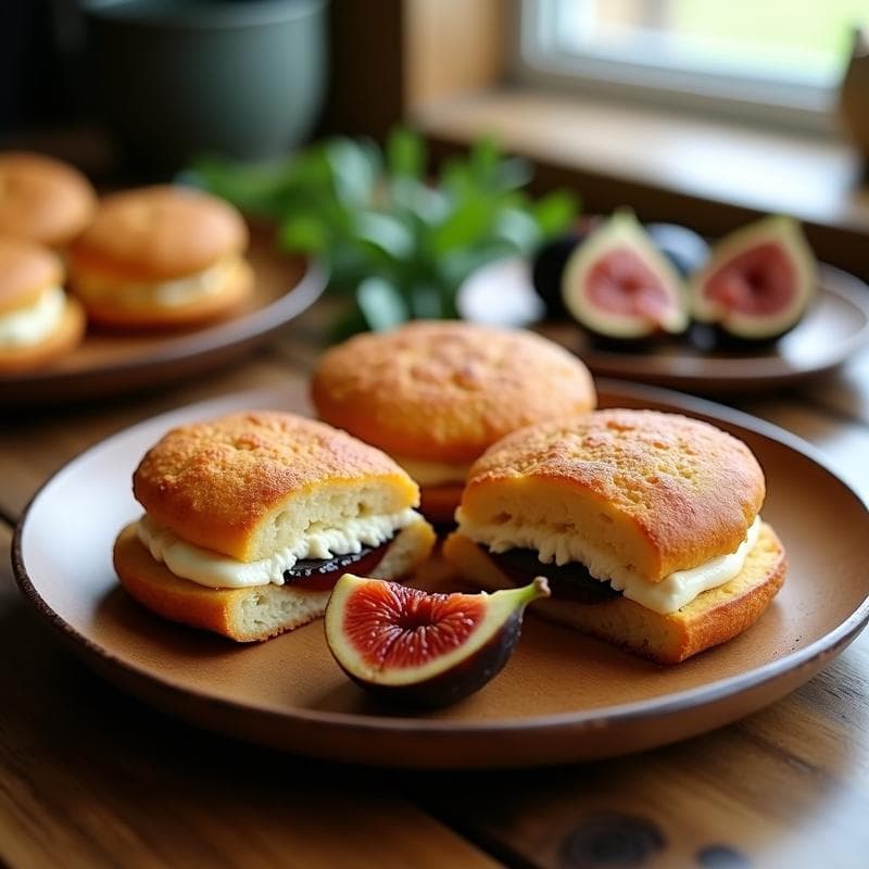 Arepas Rellenas de Queso de Cabra y Higos Caramelizados: Desayuno Colombiano Keto en Airfryer