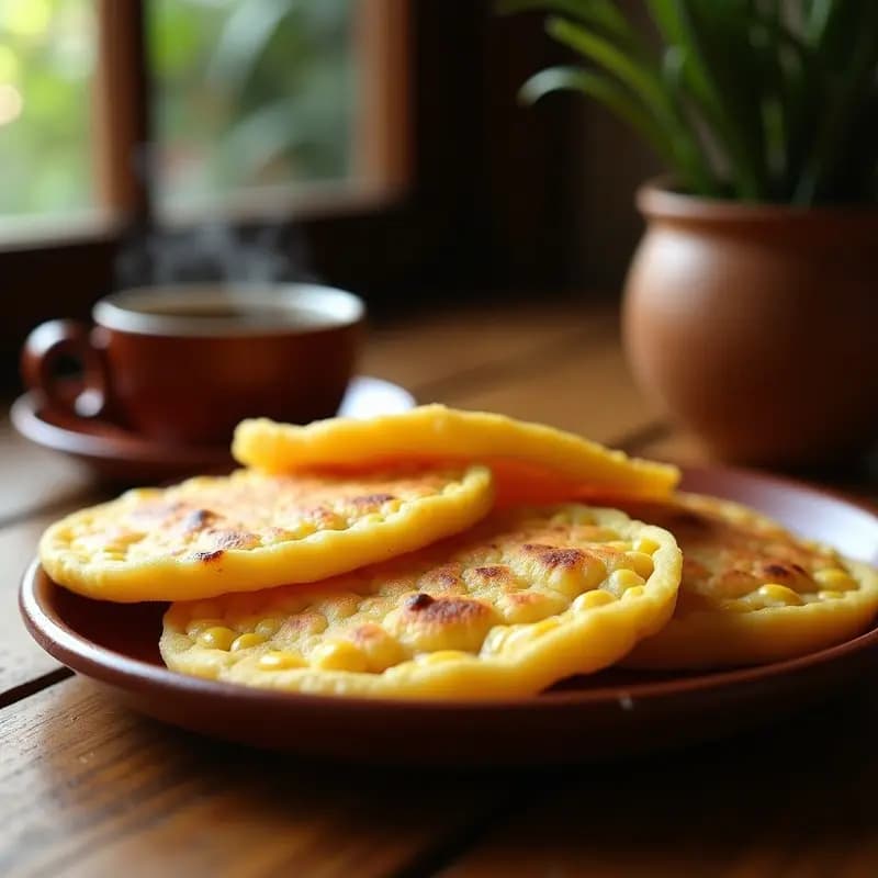 Arepas de Queso y Maíz Tierno: Desayuno Colombiano Alta en Energía