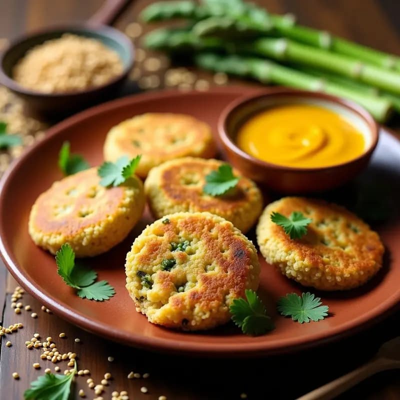 Arepas de Quinoa y Espárragos con Salsa de Aji Amarillo: Receta Peruana Sin Gluten