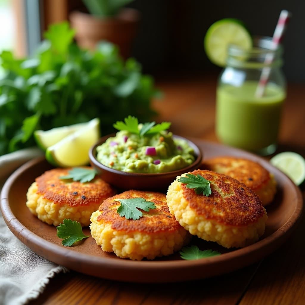  Arepas de Quinoa y Espinacas Rellenas de Guacamole: Receta Colombiana Sin Gluten en Airfryer
