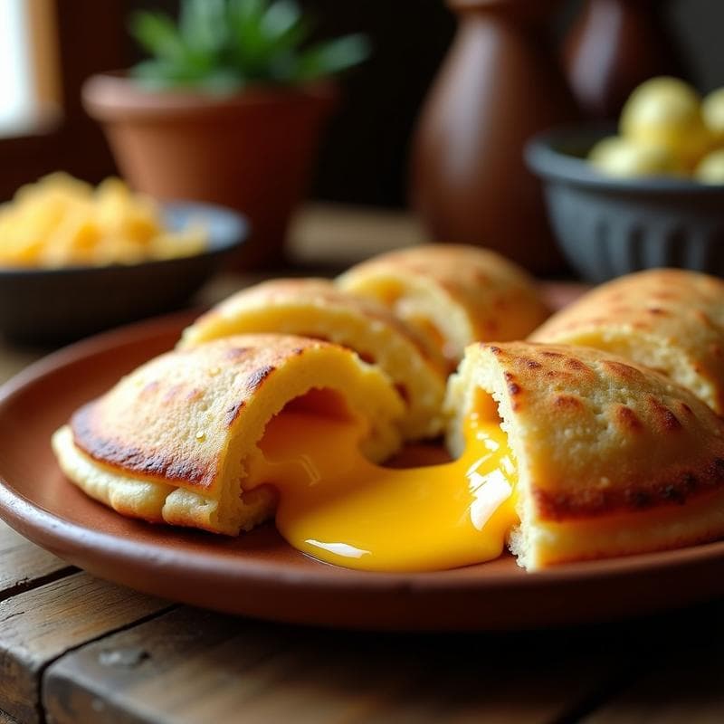 Arepas Rellenas de Queso Guayanés: Receta Venezolana en 20 Minutos con Textura Esponjosa