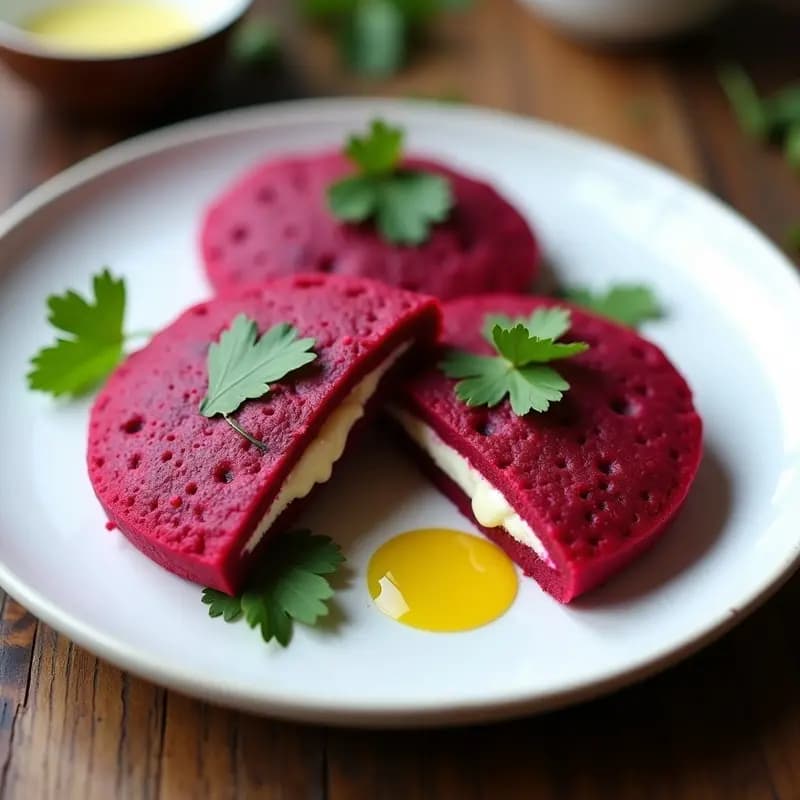 Arepas de Remolacha y Queso de Caju: Receta Colombiana Sin Harina y Fotogénica